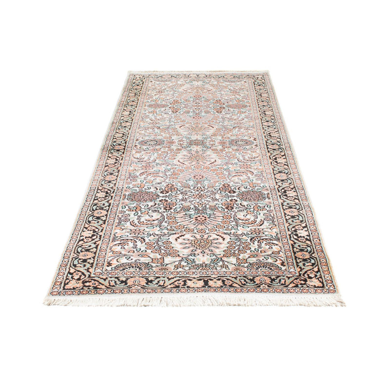 Runner Silk Rug - Kashmir Silk - 280 x 96 cm - rose