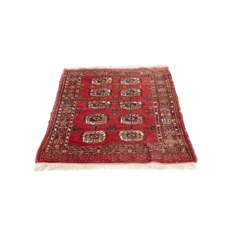 Turkaman Rug - 121 x 83 cm - dark red