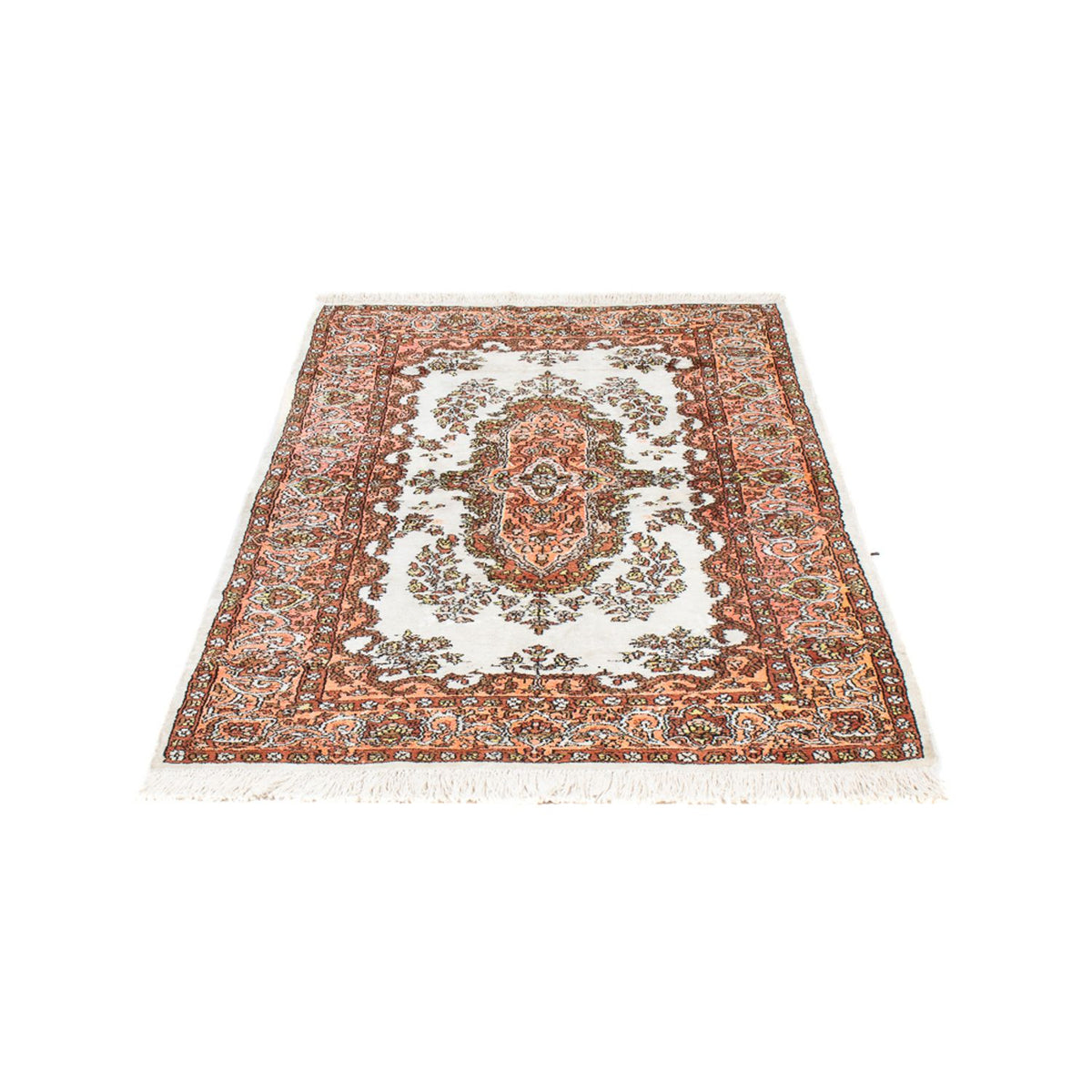 Silk Rug - Kashmir Silk - 158 x 93 cm - beige