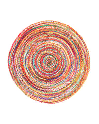 Jute Carpet Rug Indigo Stripy – product image