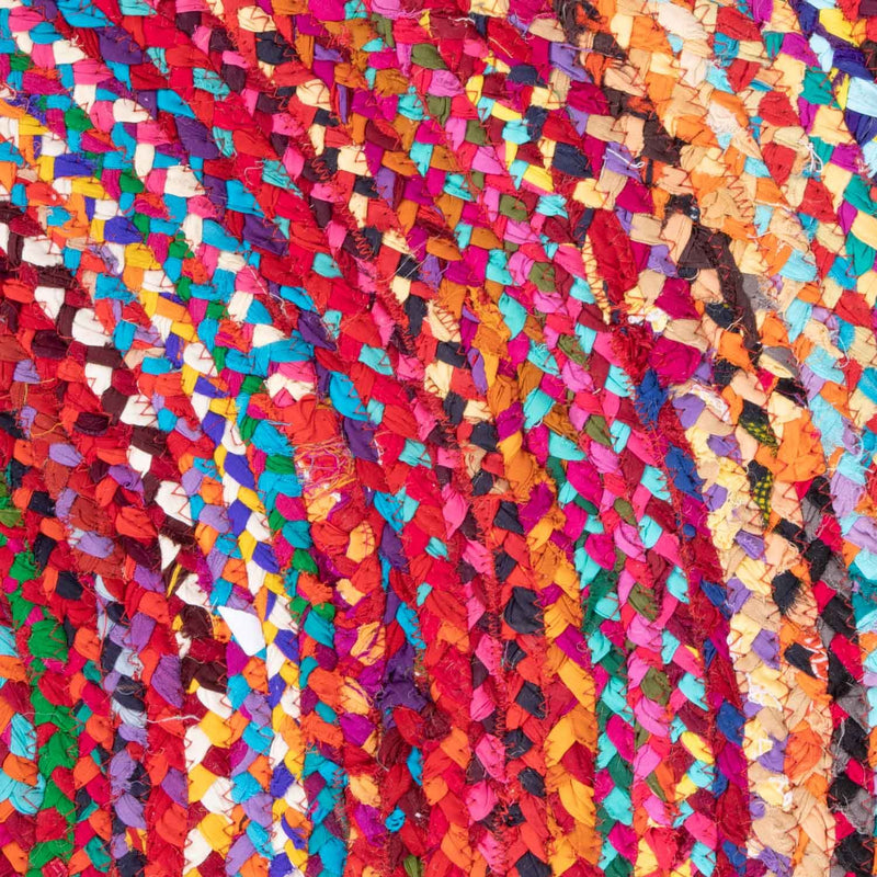 Jute Carpet Rug Indigo Stripy