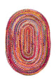 Jute Carpet Rug Indigo Stripy