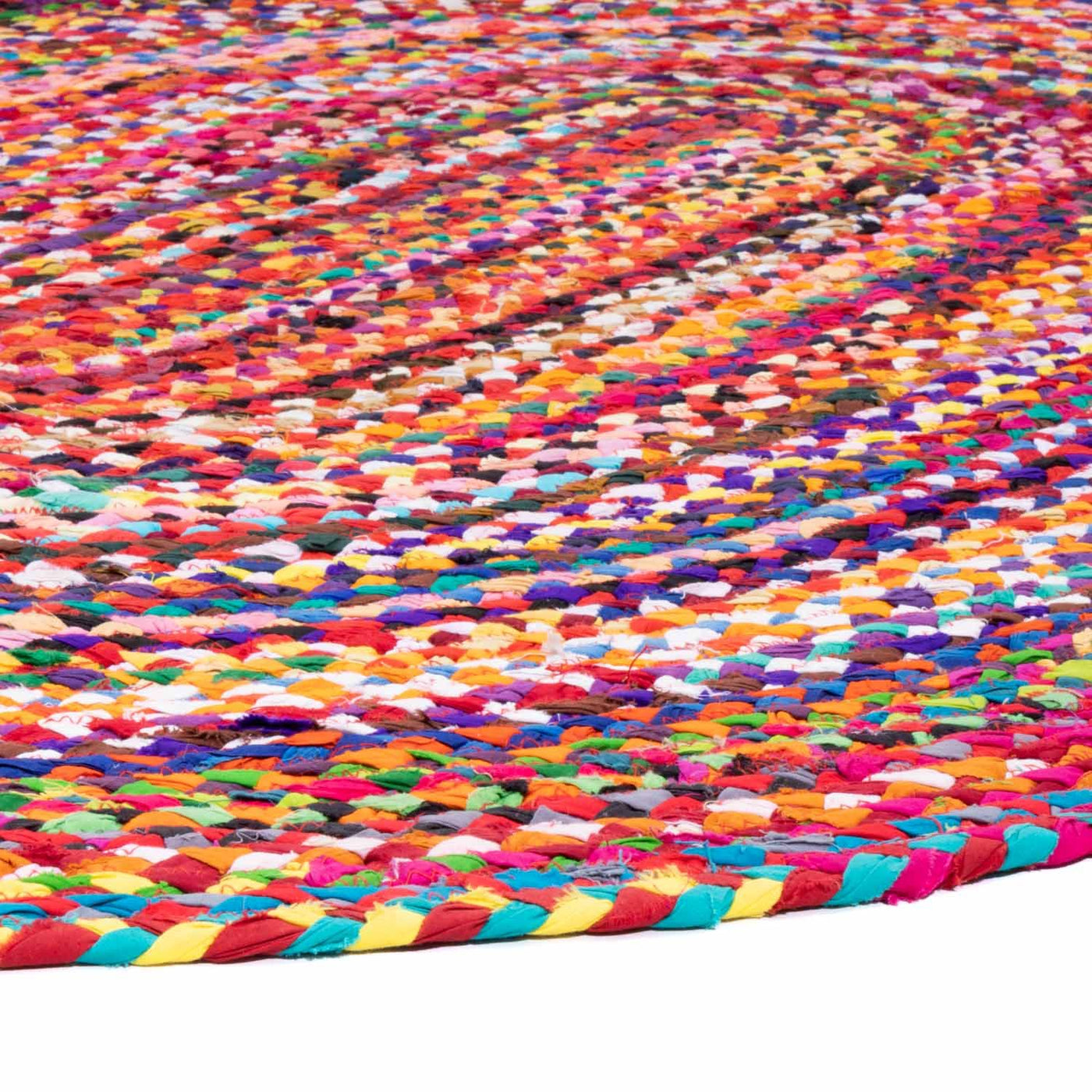Jute Carpet Rug Indigo Stripy
