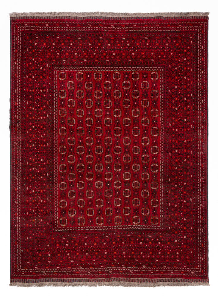 Afghan Rug - Bukhara - 276 x 200 cm - red