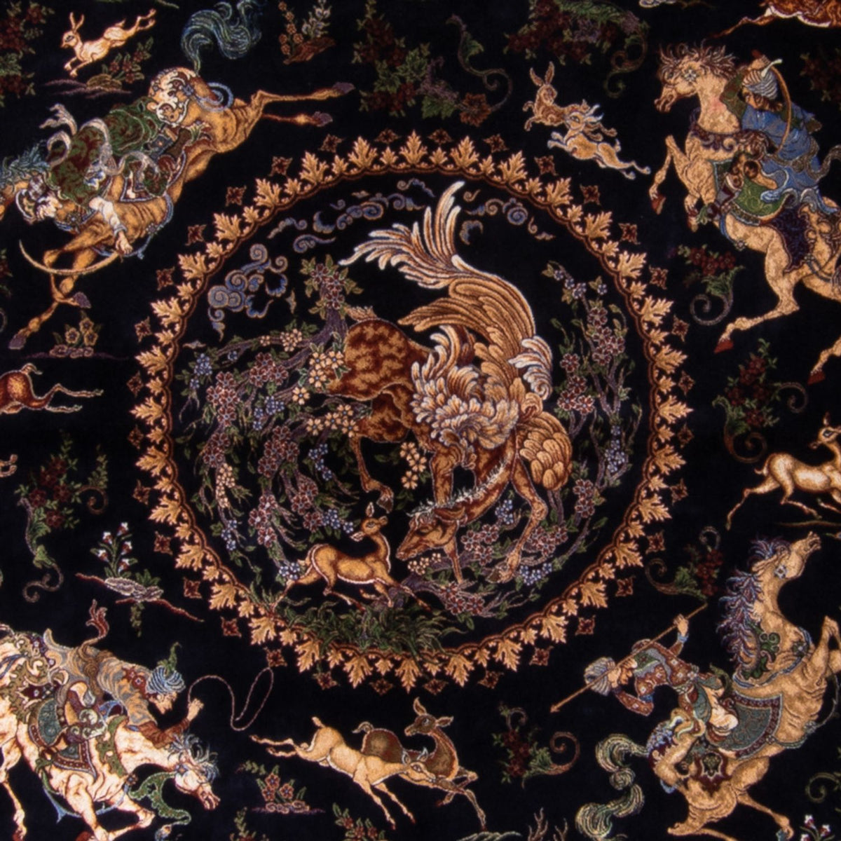 Perser Rug - Ghom - 230 x 150 cm - dark blue