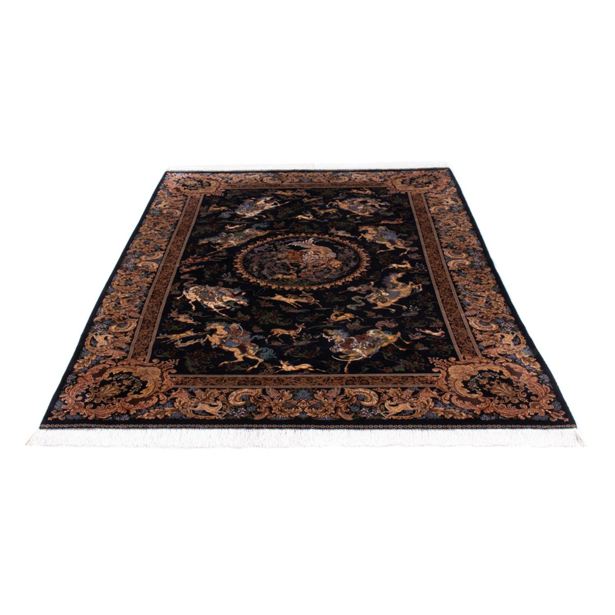 Perser Rug - Ghom - 230 x 150 cm - dark blue