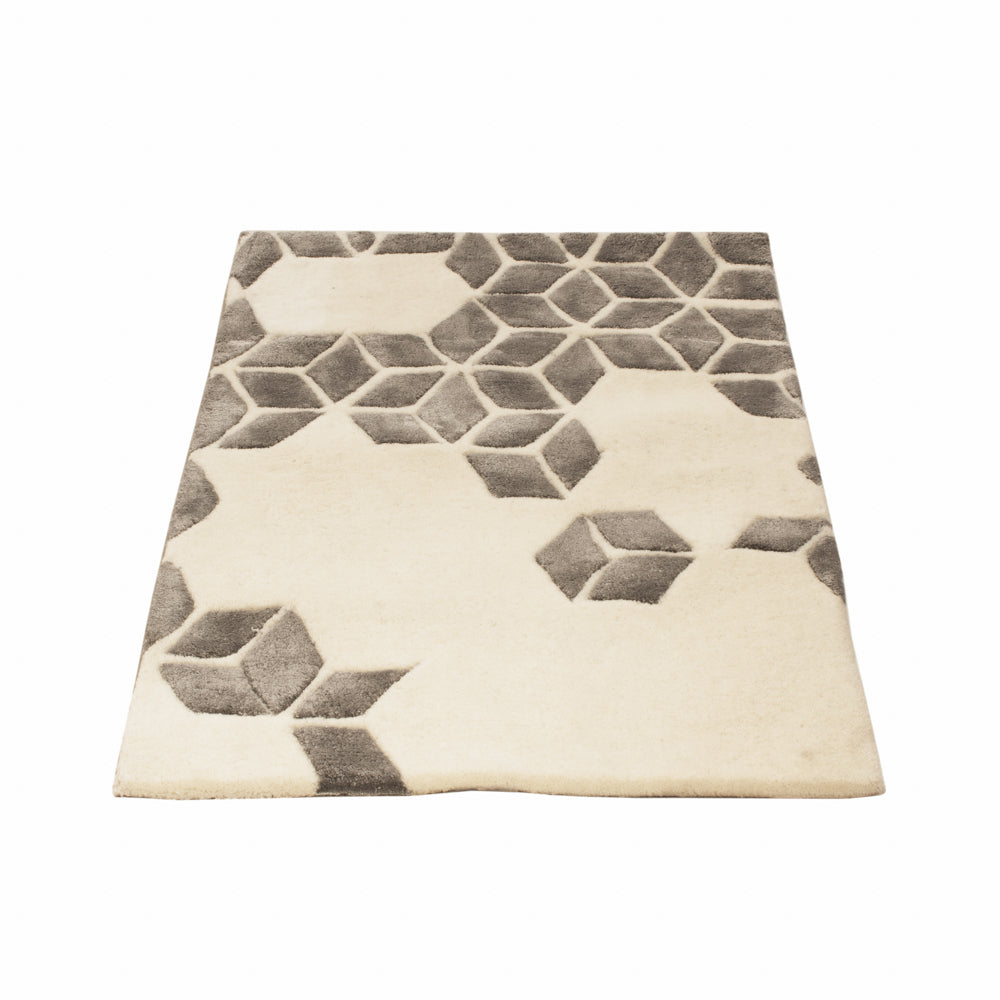 Wool Rug - 90 x 60 cm - beige