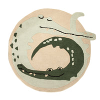 Children's Rug round  - 92 x 92 cm - multicolored