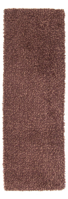Runner High-Pile Rug - 207 x 67 cm - brown