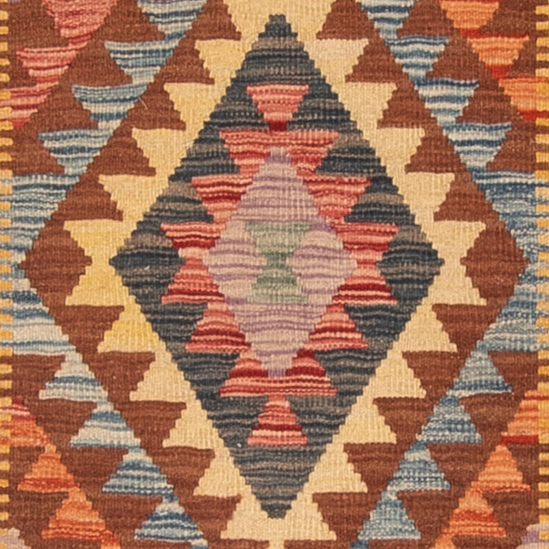 Runner Kelim Rug - Splash - 196 x 100 cm - multicolored