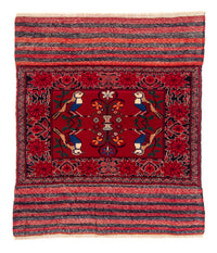 Belutsch Rug square  - 104 x 91 cm - red