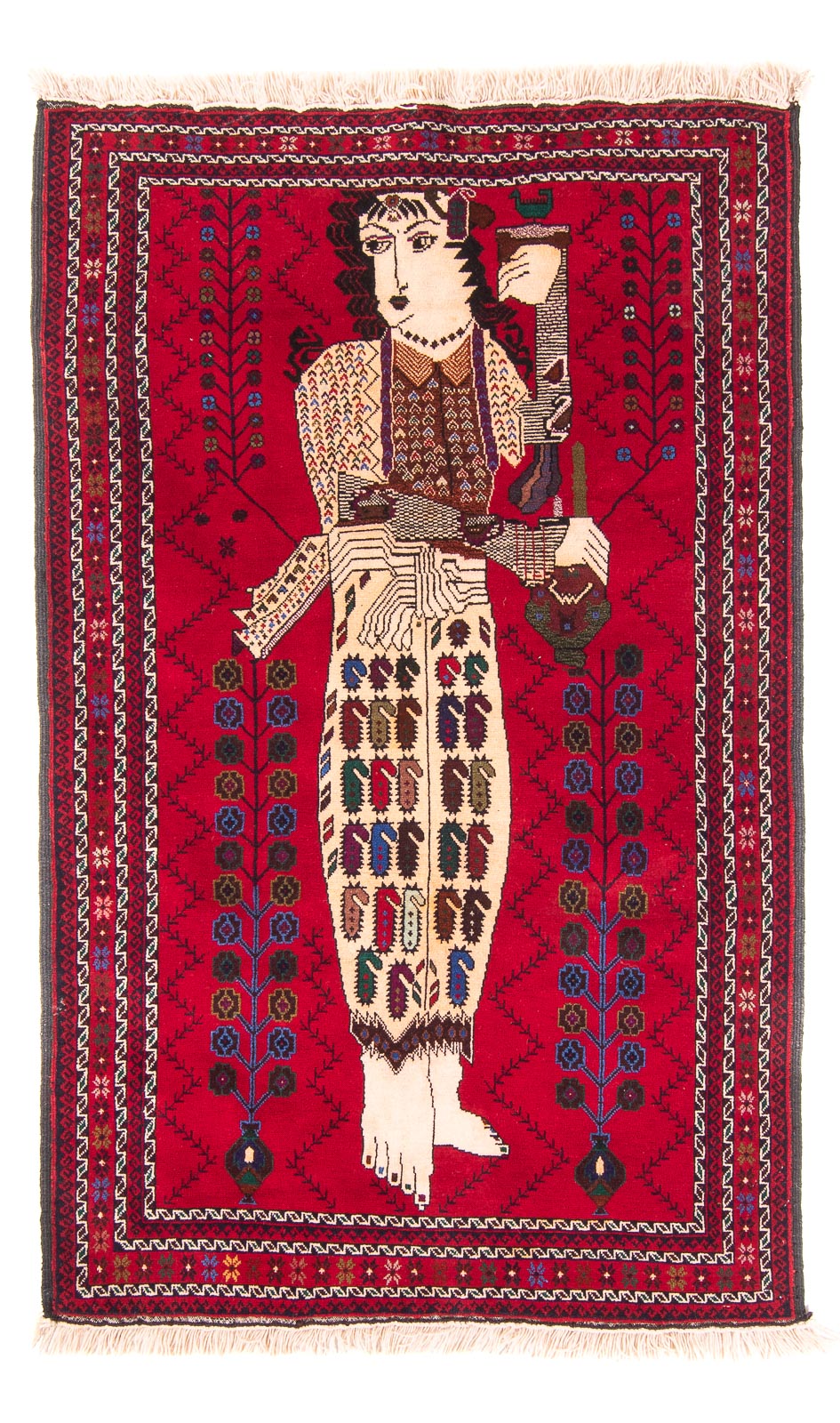 Belutsch Rug - 157 x 102 cm - red