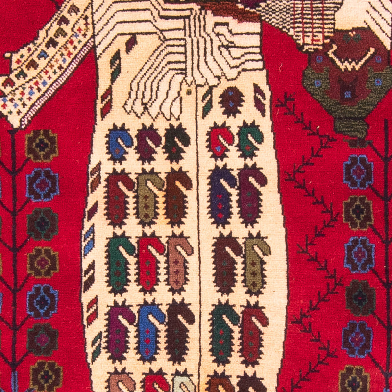 Belutsch Rug - 157 x 102 cm - red