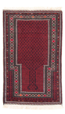 Belutsch Rug - Prayer Rug - 145 x 88 cm - red