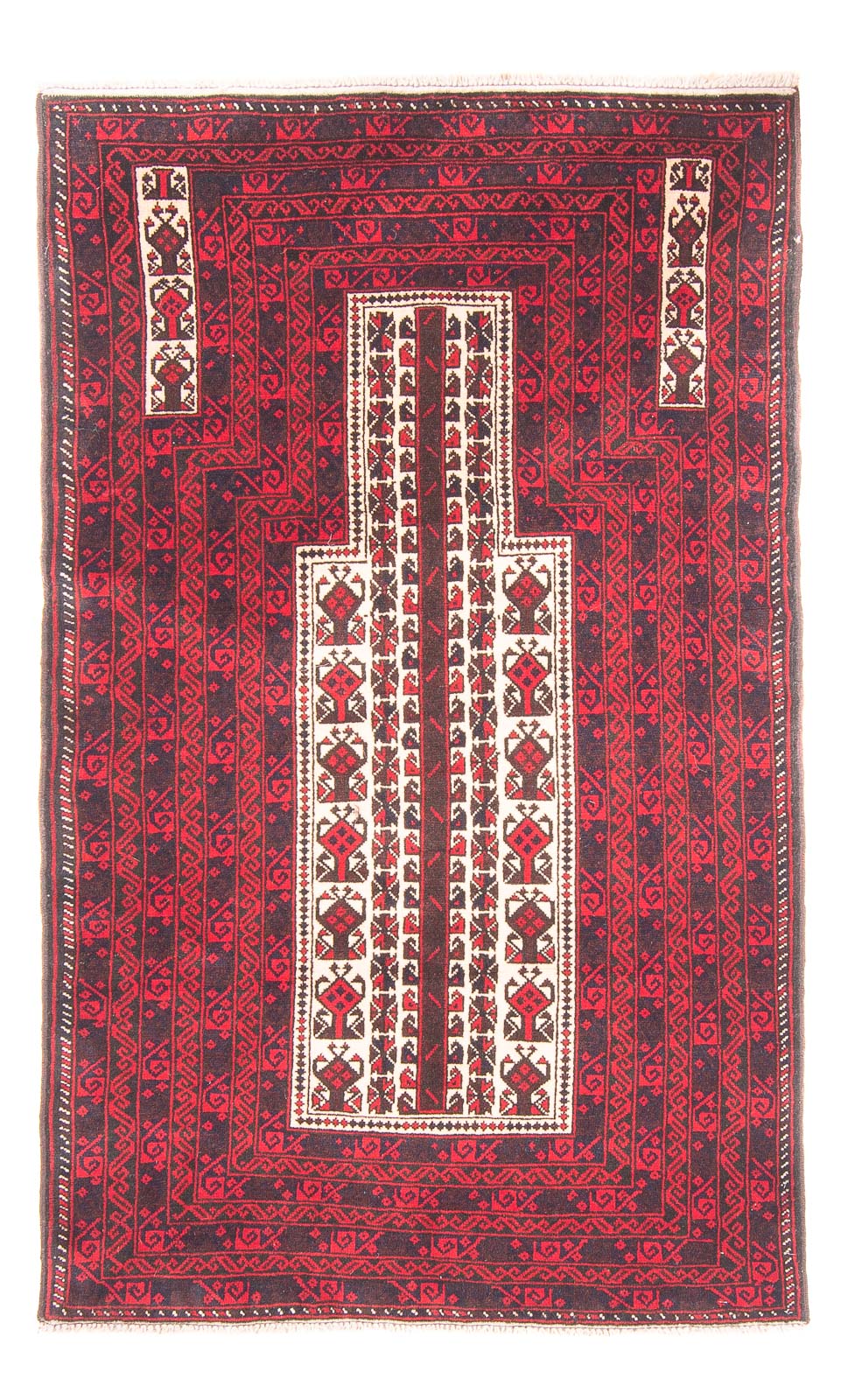 Belutsch Rug - Prayer Rug - 154 x 89 cm - beige