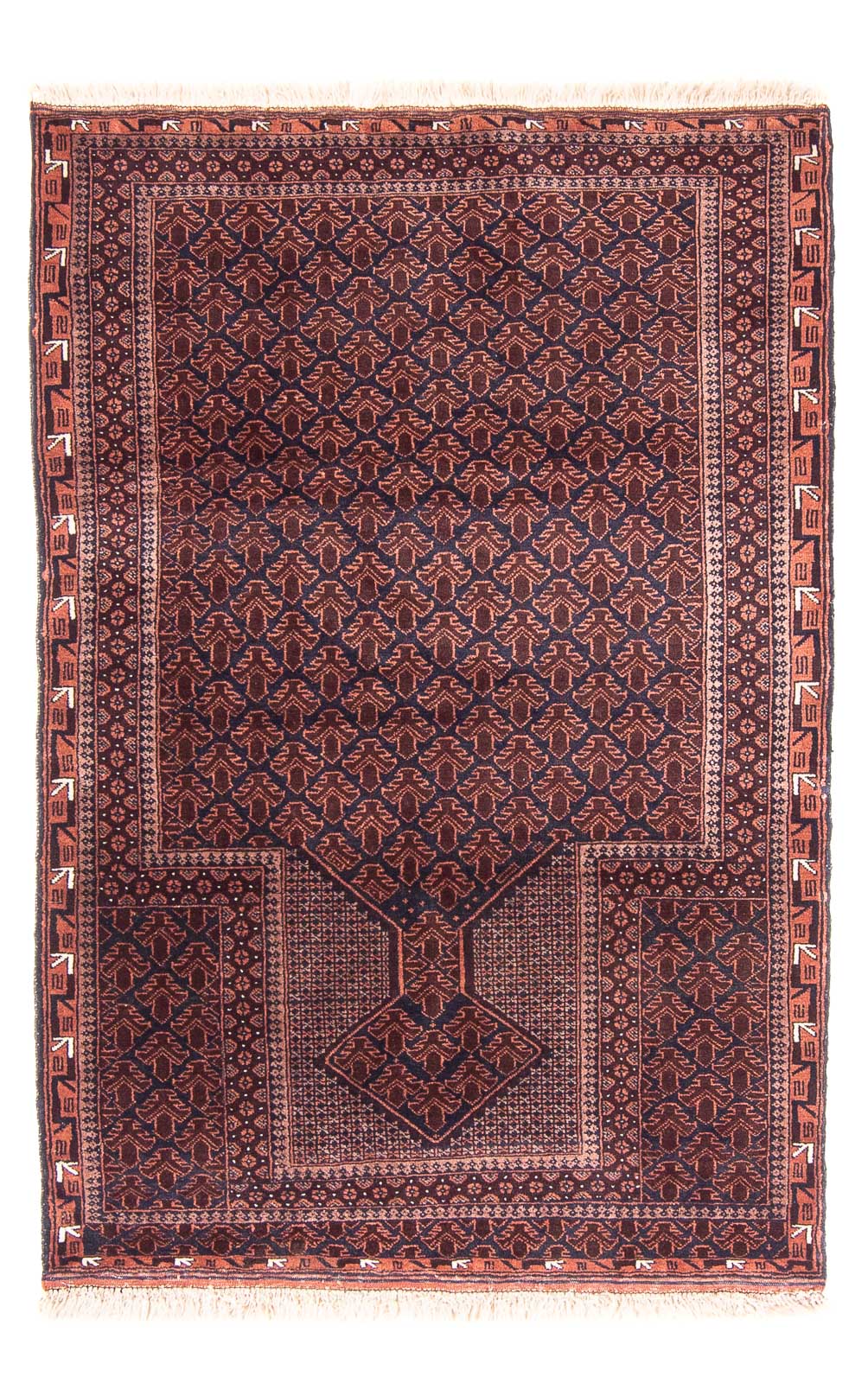 Belutsch Rug - Prayer Rug - 138 x 93 cm - dark blue