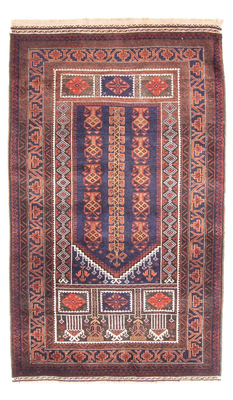 Belutsch Rug - Prayer Rug - 147 x 92 cm - blue