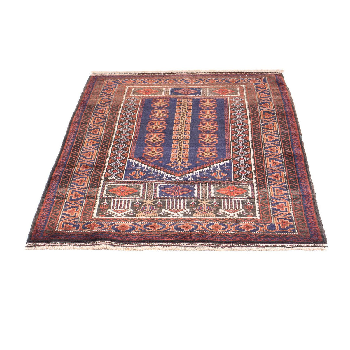 Belutsch Rug - Prayer Rug - 147 x 92 cm - blue