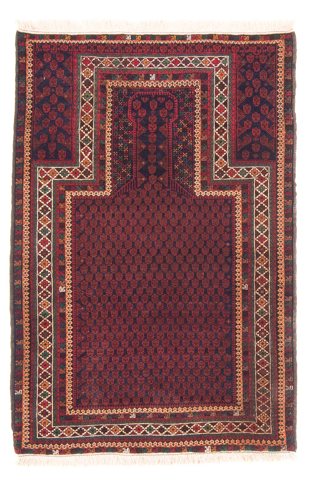Belutsch Rug - Prayer Rug - 147 x 96 cm - blue