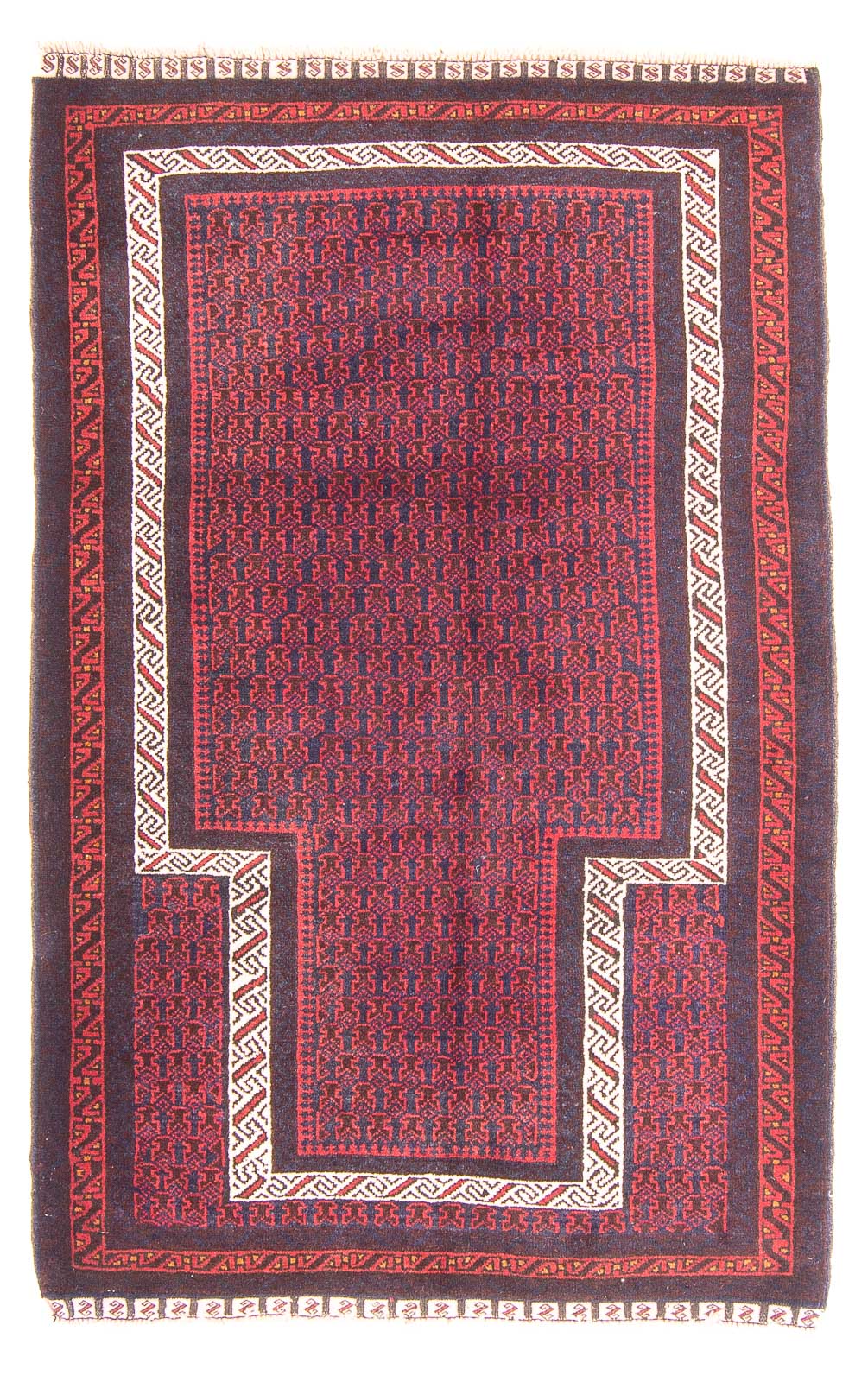 Belutsch Rug - Prayer Rug - 144 x 92 cm - red