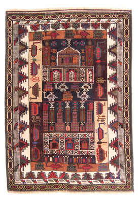 Belutsch Rug - Prayer Rug - 120 x 85 cm - dark blue