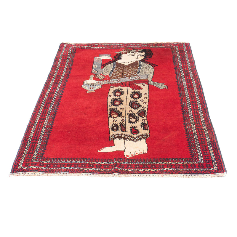 Belutsch Rug - 138 x 89 cm - red