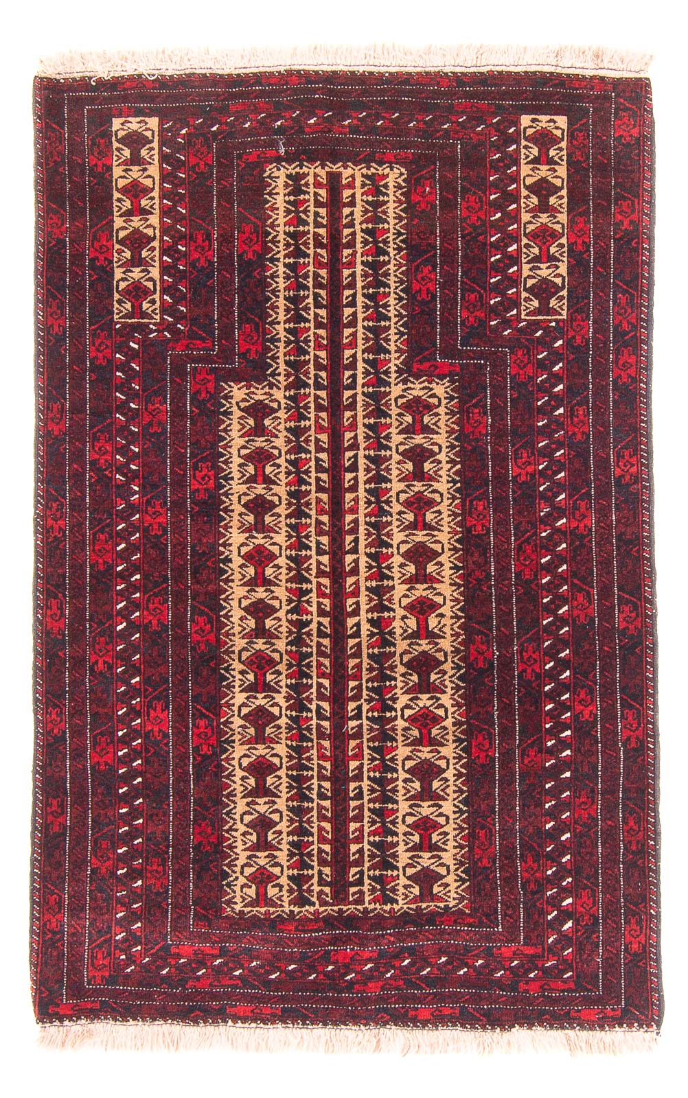 Belutsch Rug - Prayer Rug - 130 x 83 cm - beige