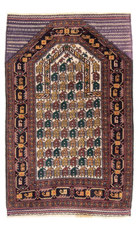 Belutsch Rug - Prayer Rug - 126 x 82 cm - multicolored