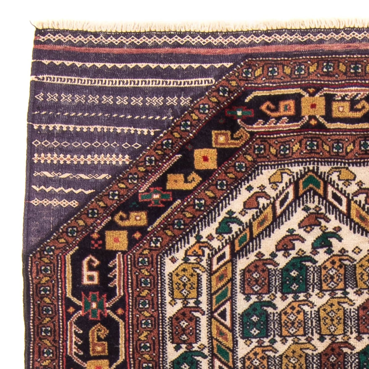 Belutsch Rug - Prayer Rug - 126 x 82 cm - multicolored