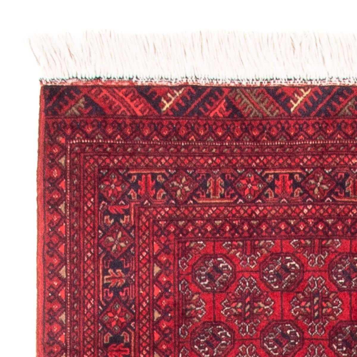 Runner Afghan Rug - Bukhara - 290 x 80 cm - red