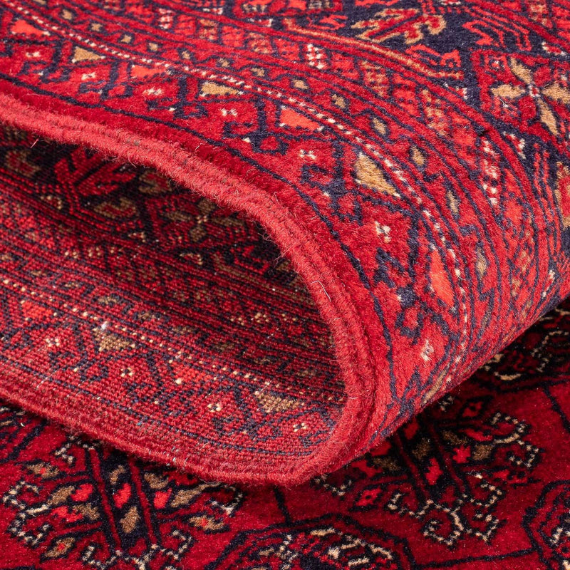 Runner Afghan Rug - Bukhara - 290 x 80 cm - red