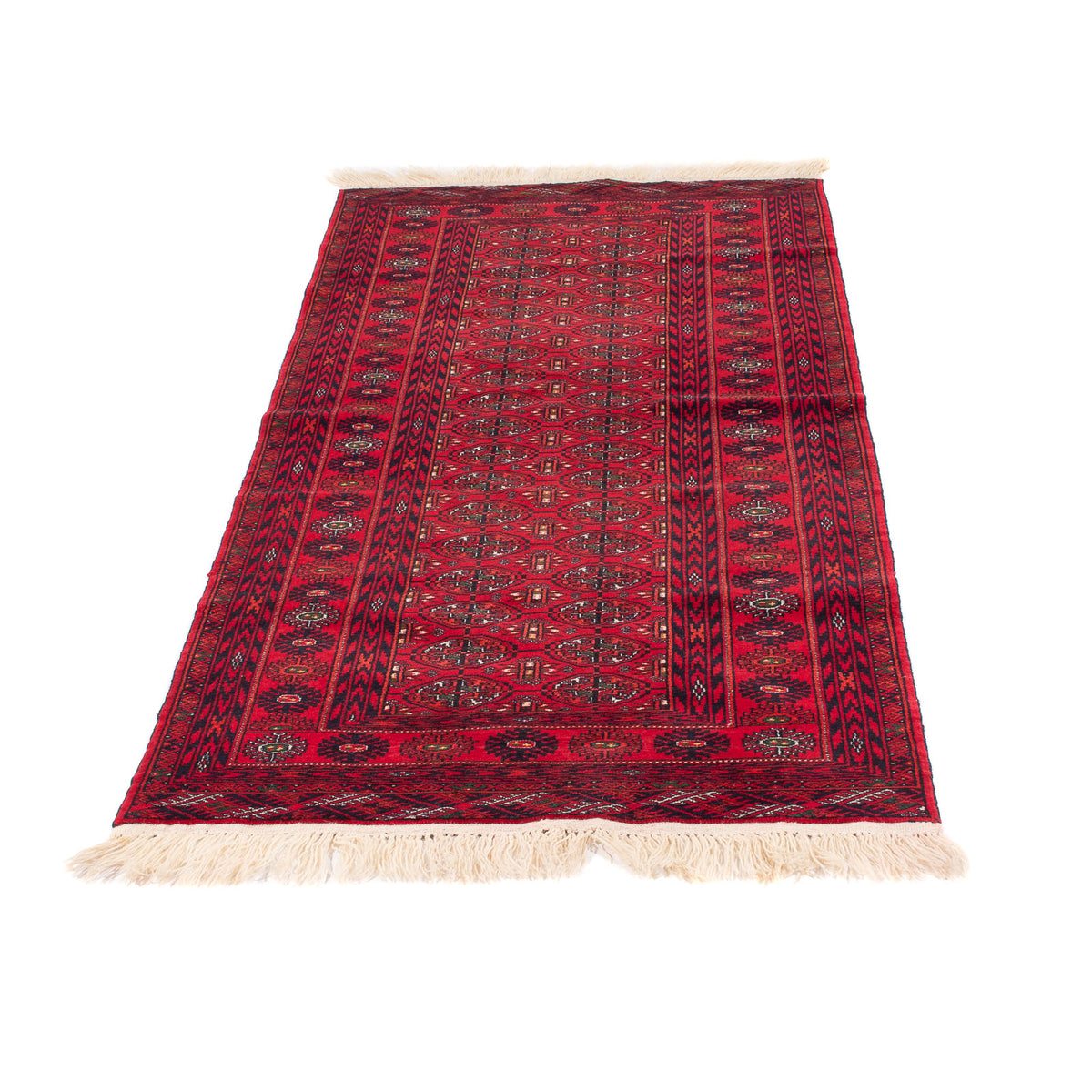 Runner Afghan Rug - 200 x 80 cm - red
