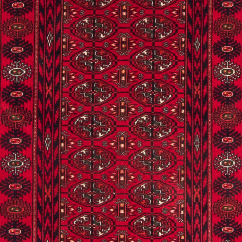 Runner Afghan Rug - 190 x 82 cm - red