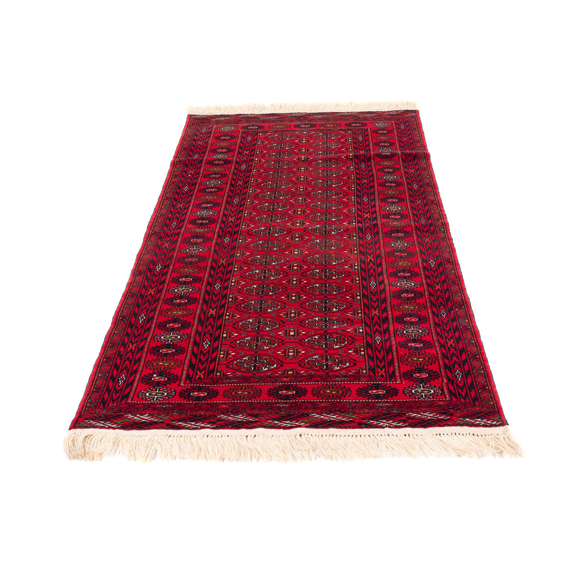 Runner Afghan Rug - 190 x 82 cm - red