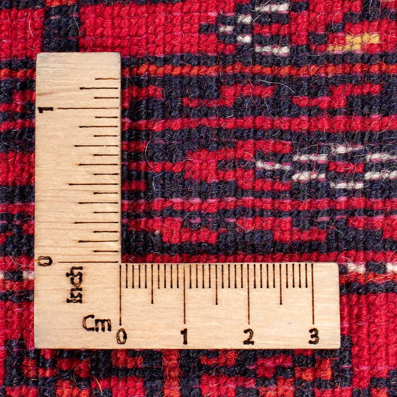 Runner Afghan Rug - 190 x 82 cm - red