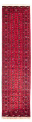 Runner Afghan Rug - Bukhara - 380 x 90 cm - red