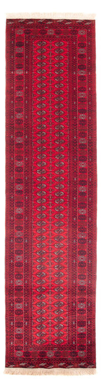 Runner Afghan Rug - Bukhara - 380 x 90 cm - red