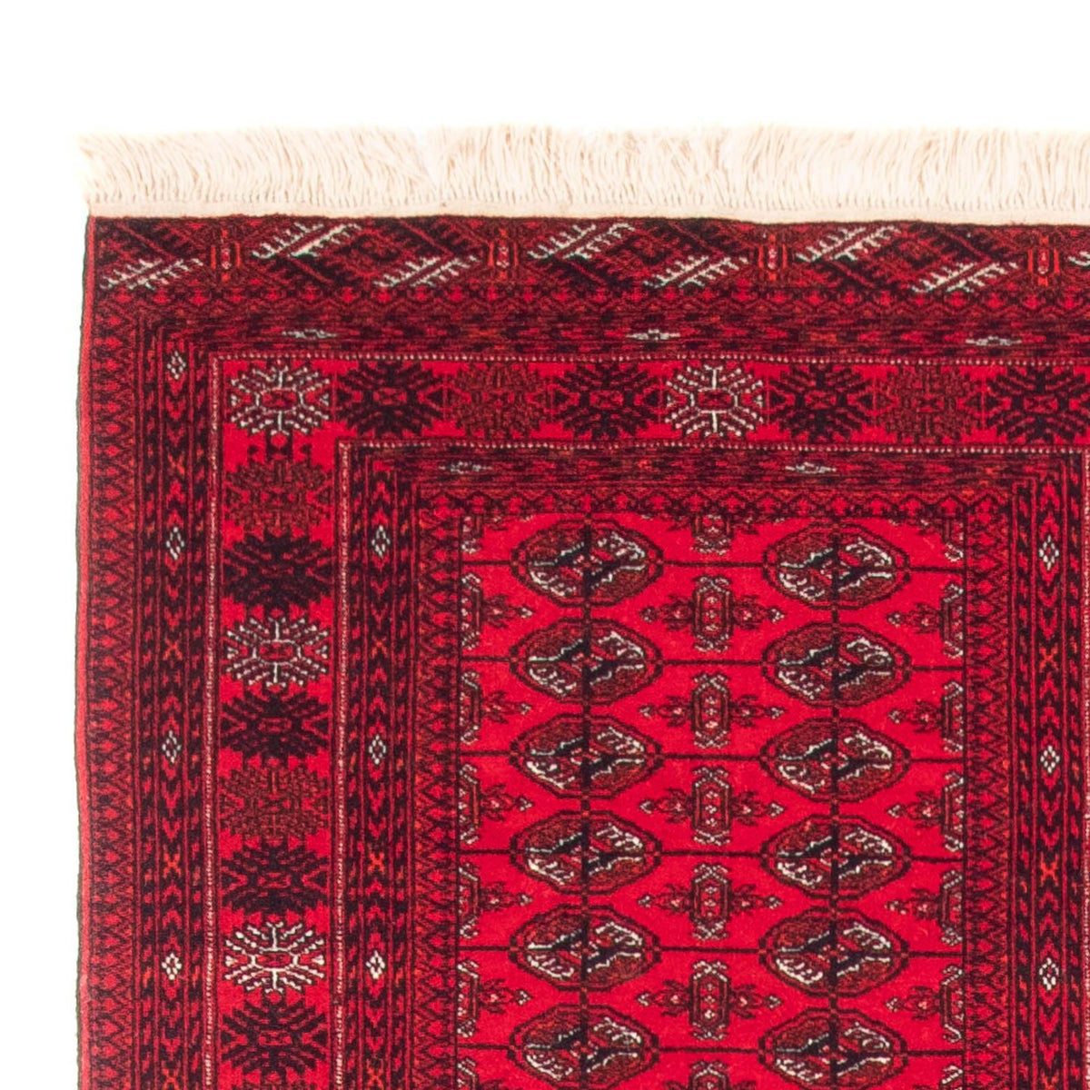 Runner Afghan Rug - Bukhara - 380 x 90 cm - red