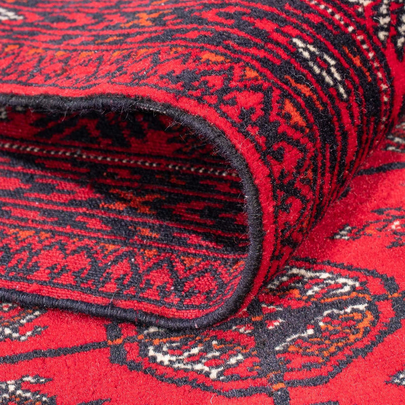 Runner Afghan Rug - Bukhara - 380 x 90 cm - red