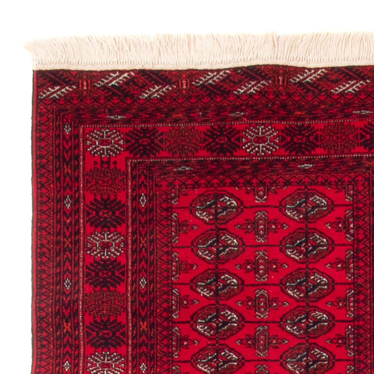 Runner Afghan Rug - Bukhara - 377 x 90 cm - red