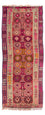 Runner Kelim Rug - Old - 374 x 129 cm - multicolored