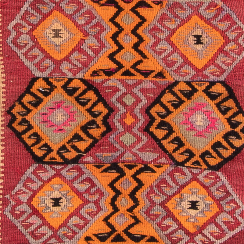 Runner Kelim Rug - Old - 374 x 129 cm - multicolored