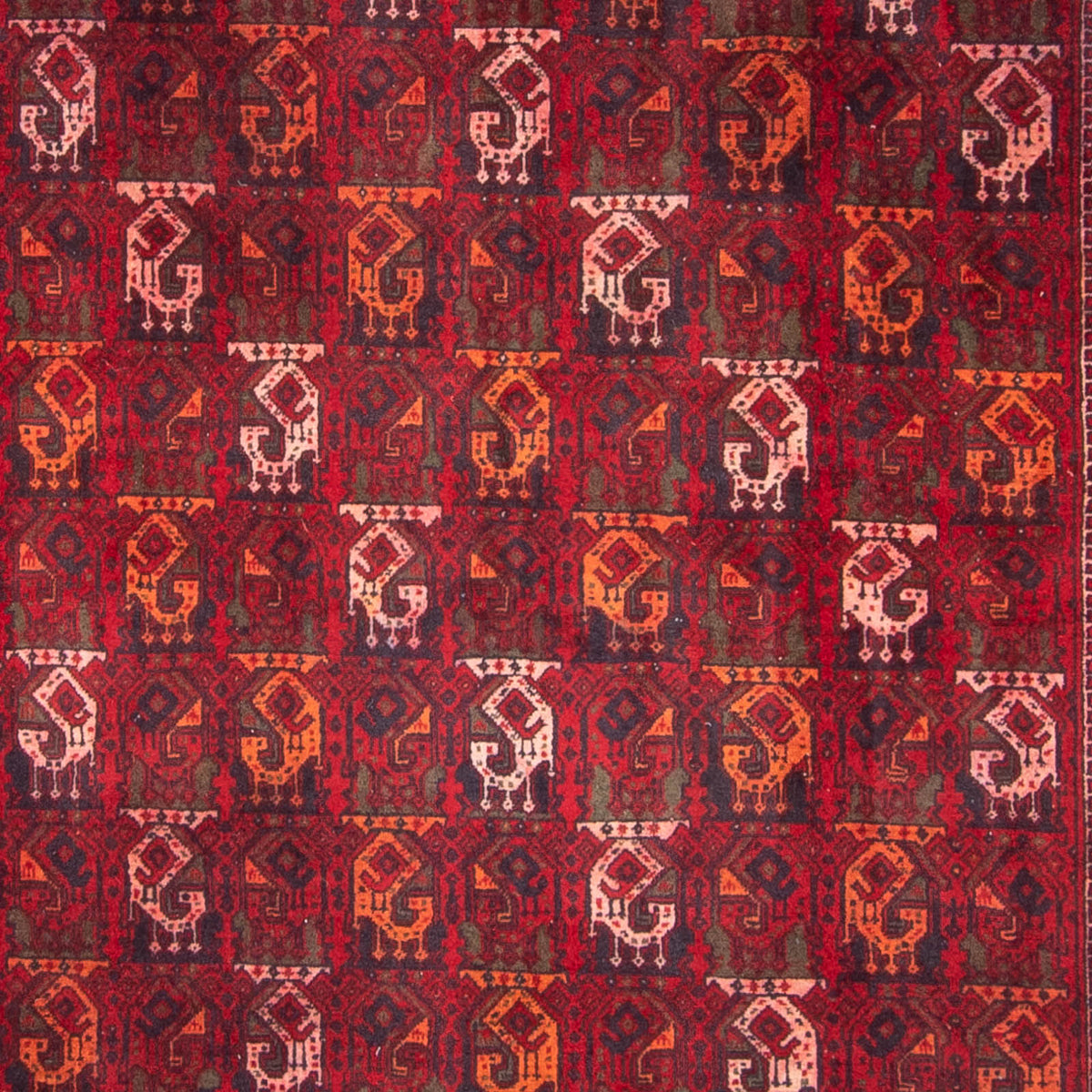Afghan Rug - 293 x 202 cm - red