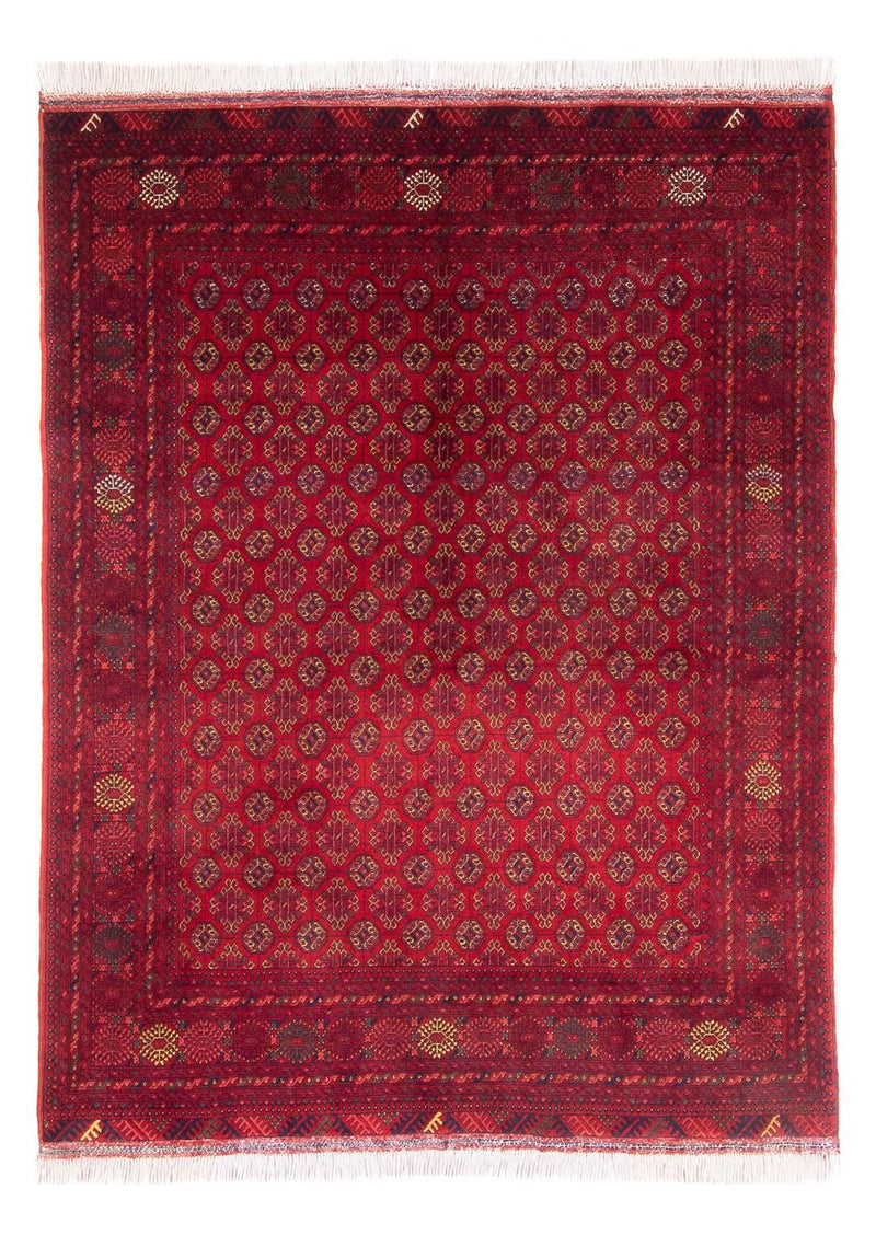 Afghan Rug - 193 x 148 cm - red