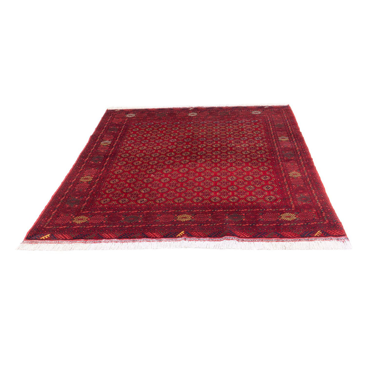 Afghan Rug - 193 x 148 cm - red
