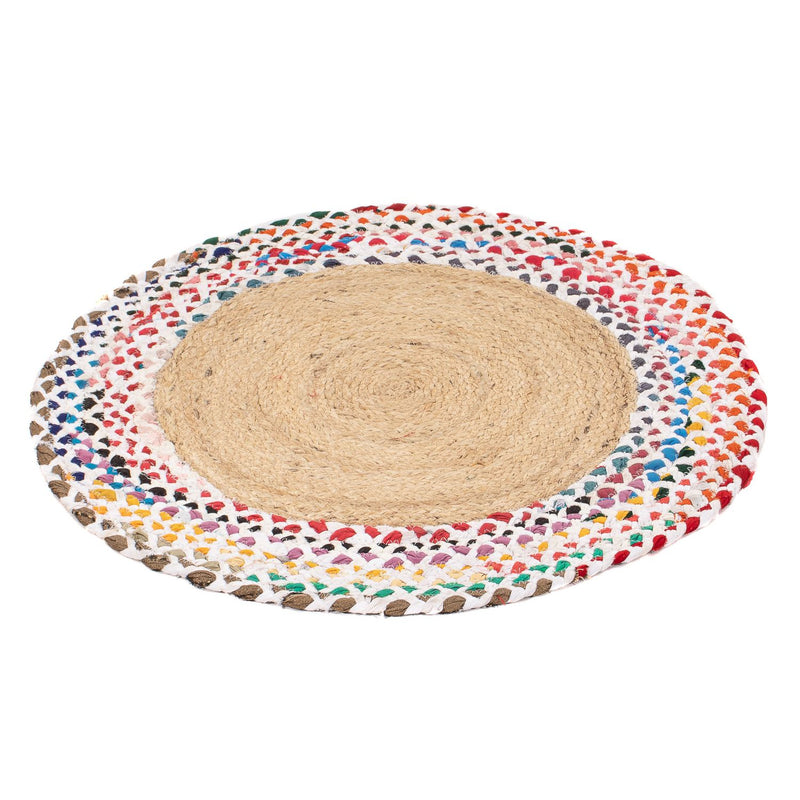 Sisal Rug round  - 60 x 60 cm - multicolored