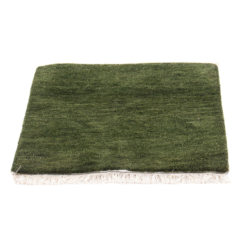 Gabbeh Rug - Indus square  - 54 x 51 cm - green