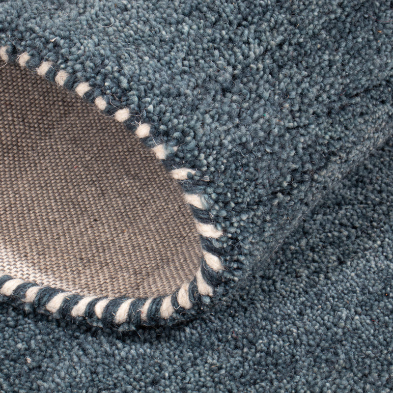 Wool Rug - 143 x 72 cm - petrol blue
