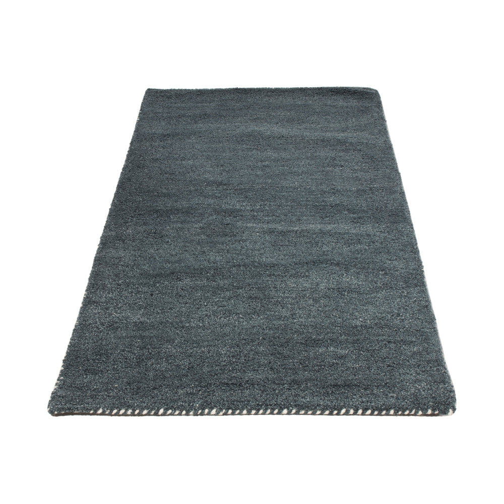 Wool Rug - 143 x 72 cm - petrol blue