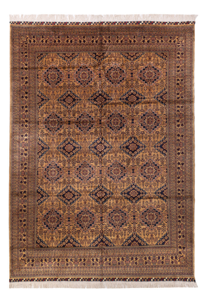 Afghan Rug - Bukhara - 344 x 246 cm - dark beige